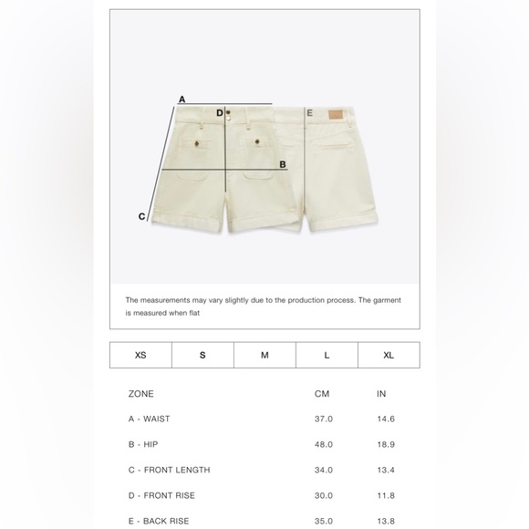 ZARA Z1975 WRAP DENIM SKORT - Picture 4 of 5